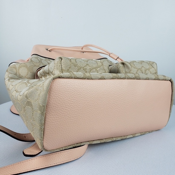Coach |Billie Backpack In Signature Jacquard- Pink - Picture 7 of 8